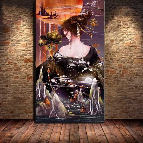 Puzzle 2000 Teile Japanische Geisha-Frau Frauenporträt Pädagogisches Intelligenzspielzeug Stressabbau Lustiges Familienspiel Kinder Erwachsene Herausforderndes Puzzlegeschenk 70X100CM Puzzle 2000 Teile Japanische Geisha-Frau Frauenporträt Pädagogisches Intelligenzspielzeug Stressabbau Lustiges Familienspiel Kinder Erwachsene Herausforderndes Puzzlegeschenk 70X100CM von LQKADBCXT
