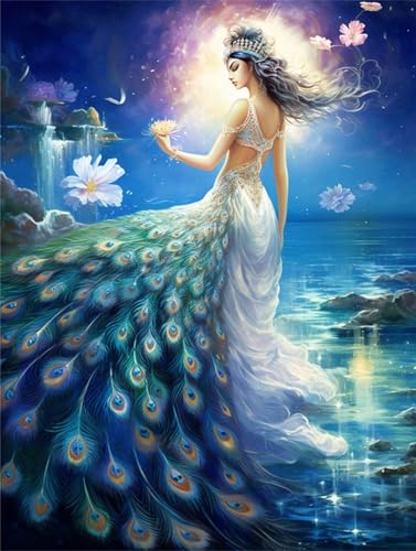 Puzzle für Erwachsene, 1000 Teile, Pfauenprinzessin, kreatives Hobby, Kunst, Malerei, Heimdekoration, Geschenk, 50 x 70 cm Puzzle für Erwachsene, 1000 Teile, Pfauenprinzessin, kreatives Hobby, Kunst, Malerei, Heimdekoration, Geschenk, 50 x 70 cm von LQKADBCXT