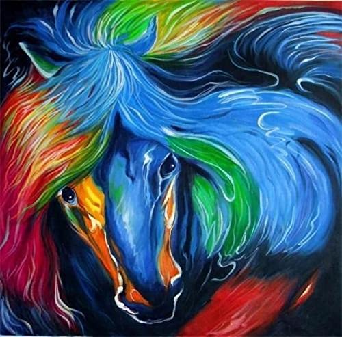 Puzzle für Erwachsene, 1000 Teile, Pferde-Set, Kunst, Wanddekoration, Lernspielzeug, intellektuelles Spiel, Geschenk, 50 x 70 cm Puzzle für Erwachsene, 1000 Teile, Pferde-Set, Kunst, Wanddekoration, Lernspielzeug, intellektuelles Spiel, Geschenk, 50 x 70 cm von LQKADBCXT