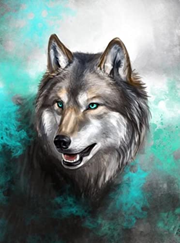 Puzzle für Erwachsene, 1000 Teile, Schneewolf-Set, Kunst, Wanddekoration, Lernspielzeug, intellektuelles Spiel, Geschenk, 50 x 70 cm von LQKADBCXT