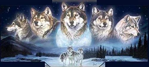 Puzzle für Erwachsene, 1000 Teile, Tierwolf, Dekoration, Heim, Lernspielzeug, intellektuelles Spiel, Geschenk, 50 x 70 cm von LQKADBCXT