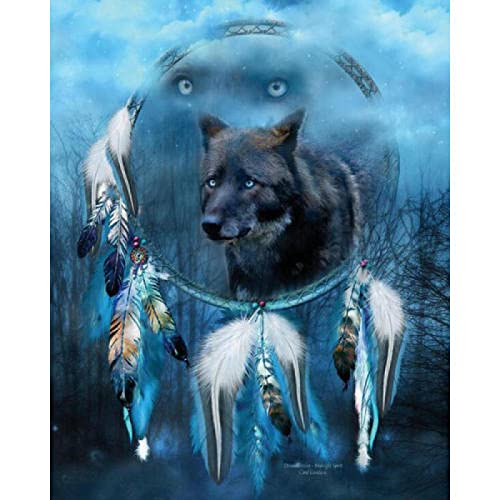 Puzzle für Erwachsene, 1000 Teile, Tierwolf, Heimdekoration, Lernspielzeug, intellektuelles Spiel, Geschenk, 38 x 52 cm von LQKADBCXT