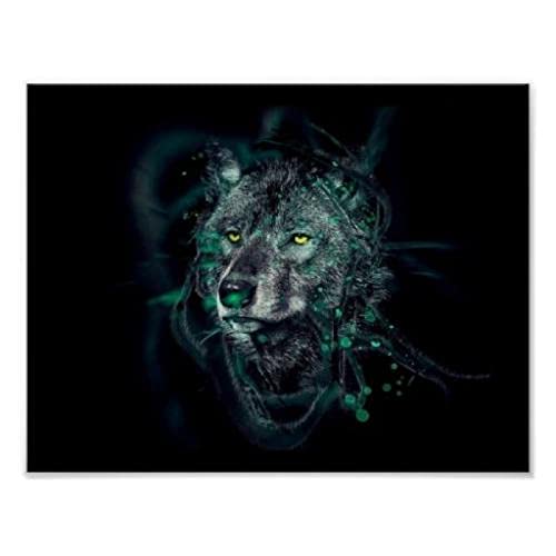 Puzzle für Erwachsene, 1000 Teile, Wolfstier, Wanddekoration, Lernspielzeug, Intelligenzspiel, Geschenk, 50 x 70 cm Puzzle für Erwachsene, 1000 Teile, Wolfstier, Wanddekoration, Lernspielzeug, Intelligenzspiel, Geschenk, 50 x 70 cm von LQKADBCXT