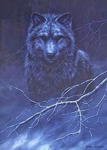 Puzzle für Erwachsene, 2000 Teile, Schneewolf, Tierbild, Heimdekoration, Lernspielzeug, intellektuelles Spiel, Geschenk, 70 x 100 cm von LQKADBCXT