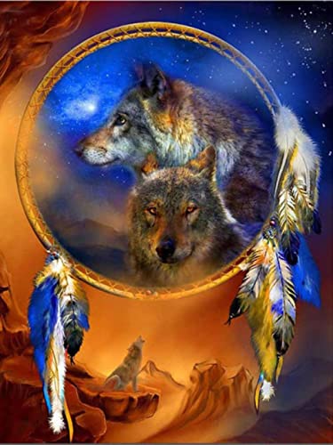 Puzzle für Erwachsene, 2000 Teile, Wolf, Tier, Familie, Heimdekoration, Lernspielzeug, Intelligenzspiel, Geschenk, 70 x 100 cm von LQKADBCXT