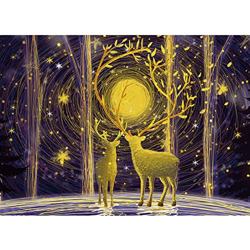 Puzzle für Erwachsene 1000 Teile Elchwald Herausfordernde Familienspiele Wohnkultur Geschenke38X52CM Puzzle für Erwachsene 1000 Teile Elchwald Herausfordernde Familienspiele Wohnkultur Geschenke38X52CM von LQKADBCXT