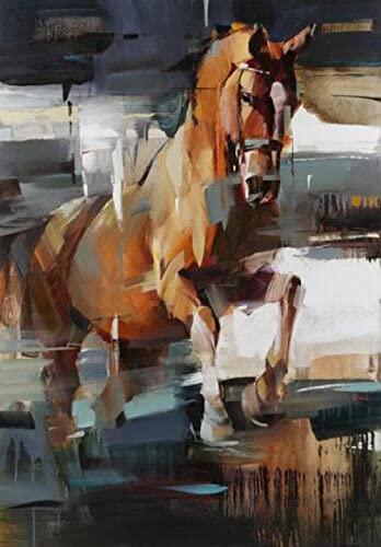 Puzzle für Erwachsene 1000 Teile Pferd Tierdekoration Zuhause Lernspielzeug Intellektuelles Spiel Geschenk 50x70cm von LQKADBCXT