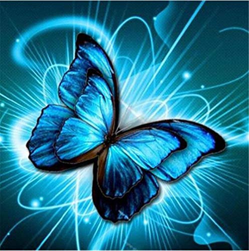 Puzzle für Erwachsene 1000 Teile Puzzles 1000 Teile für Erwachsene Blaues Schmetterlingspuzzle Lernspiele Heimdekorationspuzzle 50 x 70 cm von LQKADBCXT