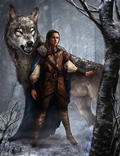 Puzzle für Erwachsene 1000 Teile Sternenwolf Schneewolf Wohnzimmer Haus Wanddekoration Lernspielzeug Intellektuelles Spiel Geschenk 26x38cm von LQKADBCXT