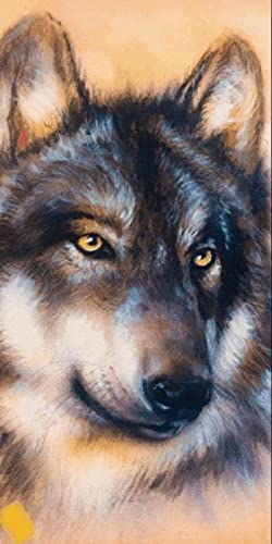 Puzzle für Erwachsene 1000 Teile Sternenwolf Schneewolf Wohnzimmer Haus Wanddekoration Lernspielzeug Intellektuelles Spiel Geschenk 26x38cm von LQKADBCXT