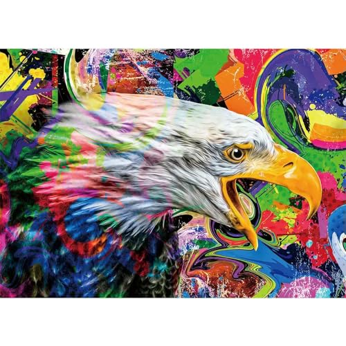 Weißkopfseeadler-Ölgemälde-Puzzle, 2000 Teile, Puzzle für Erwachsene, Dekompressionsspielzeug, Familienspiel, Heimdekoration, 70 x 100 cm Weißkopfseeadler-Ölgemälde-Puzzle, 2000 Teile, Puzzle für Erwachsene, Dekompressionsspielzeug, Familienspiel, Heimdekoration, 70 x 100 cm von LQKADBCXT