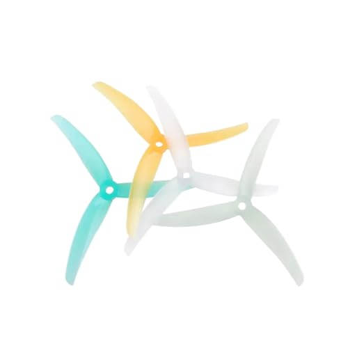 12 Paare J37 Polycarbonat 4. 9inch 3 Propeller 3. 7 Tonhöhe mit 5 -mm -Wellen, die mit RC Racing -Drohnen kompatibel sind(12 Pairs Mix) von LQNXAVUD
