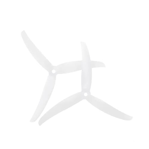 12 Paare J37 Polycarbonat 4. 9inch 3 Propeller 3. 7 Tonhöhe mit 5 -mm -Wellen, die mit RC Racing -Drohnen kompatibel sind(12 Pairs White) von LQNXAVUD