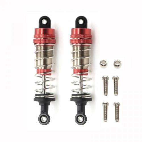 LQNXAVUD 2 PCS Oil gefüllte Stoßdämpfer Dämpfer Kompatibel mit 1 14 -Skala -RC -Autos kompatibel mit 144001 4WD -Drift -Rennfahrzeugteilen(2pcs Red) von LQNXAVUD