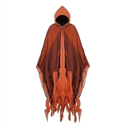 LQQDREX Halloween Kapuzenumhang, gruselige Halloween-Kostüme, mittelalterliche Renaissance-Zauberer-Umhang, Sensenmann, Cosplay, Umhang Kostüm LQQDREX Halloween Kapuzenumhang, gruselige Halloween-Kostüme, mittelalterliche Renaissance-Zauberer-Umhang, Sensenmann, Cosplay, Umhang Kostüm von LQQDREX
