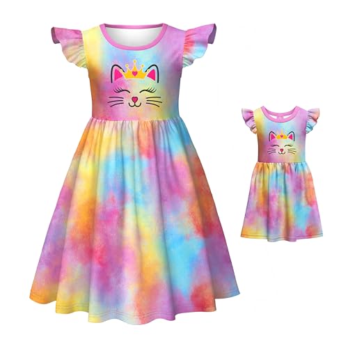 LQSZ Puppen- und Mädchenkleid, passendes Katzenkleid, Outfits für Mädchen und 45,7 cm, passende Puppen- und Mädchenkleidung, Größe 4 bis 5T LQSZ Puppen- und Mädchenkleid, passendes Katzenkleid, Outfits für Mädchen und 45,7 cm, passende Puppen- und Mädchenkleidung, Größe 4 bis 5T von LQSZ
