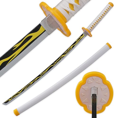 LQZJG Anime Bambus Schwert Cosplay Schwert,Agatsuma Zenitsu Schwert Katana 103cm/40 Zoll LQZJG Anime Bambus Schwert Cosplay Schwert,Agatsuma Zenitsu Schwert Katana 103cm/40 Zoll von LQZJG