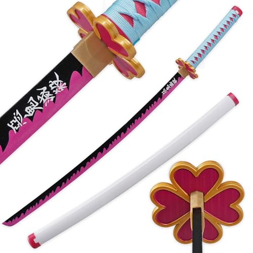 LQZJG Anime Bambus Schwert Cosplay Schwert,Kanroji Mitsuri Schwert Katana 103cm/40 Zoll LQZJG Anime Bambus Schwert Cosplay Schwert,Kanroji Mitsuri Schwert Katana 103cm/40 Zoll von LQZJG
