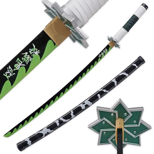 LQZJG Anime Bambus Schwert Cosplay Schwert,Shinazugawa Sanemi Schwert Katana 103cm/40 Zoll LQZJG Anime Bambus Schwert Cosplay Schwert,Shinazugawa Sanemi Schwert Katana 103cm/40 Zoll von LQZJG