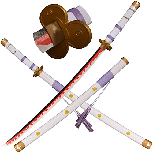 LQZJG Cosplay Anime Bambus Schwert, Roronoa Zoro Schwert Katana AME no Habakiri Katana weiß 103cm/40 Zoll LQZJG Cosplay Anime Bambus Schwert, Roronoa Zoro Schwert Katana AME no Habakiri Katana weiß 103cm/40 Zoll von LQZJG
