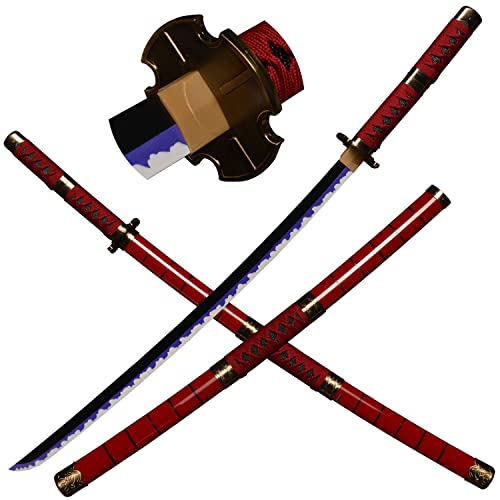 LQZJG Cosplay Anime Bambus Schwert, Roronoa Zoro Schwert Katana Sandai Kitetsu Katana 103cm/43 Zoll LQZJG Cosplay Anime Bambus Schwert, Roronoa Zoro Schwert Katana Sandai Kitetsu Katana 103cm/43 Zoll von LQZJG