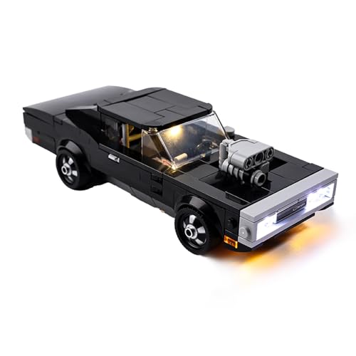 LED-Licht-Set für LEGO 76912 Speed Champions Fast & Furious 1970 Dodge Charger R/T, Just Light Set (Lichtsteuerung) von LRDECOR