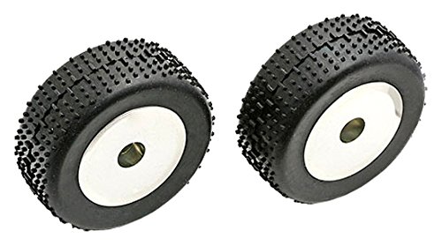 Narrow Dish Wheels/Tires, chrome, mounted von LRP Electronic