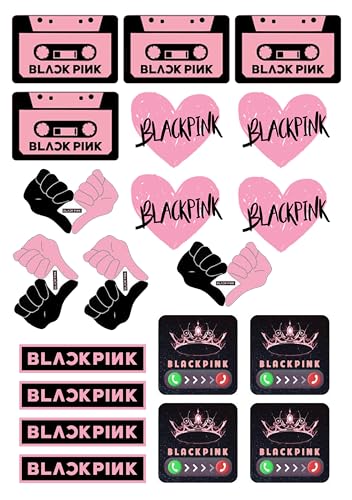 Black Pink, Cake Topper,Tortenaufleger, 20x Muffins Oblate Premium von lrsweetdesign