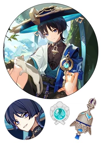 Genshin Impact Wanderer Cake Topper,Tortenaufleger, 20cm Oblate Premium Genshin Impact Wanderer Cake Topper,Tortenaufleger, 20cm Oblate Premium von LRSweetdesign