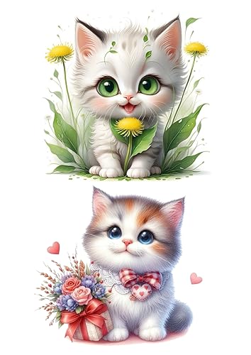 Süsse Katze 2x-13cm, Cake Topper,Tortenaufleger, Oblate Premium Süsse Katze 2x-13cm, Cake Topper,Tortenaufleger, Oblate Premium von LRSweetdesign