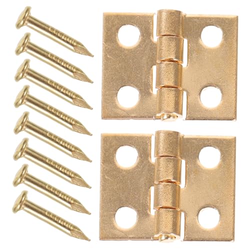 LRXIYODE 1 Paar Möbel Scharnier Mini Puppe Modelle Winziges Schranktürscharnier Kleines Hauszubehör Rollenspielzubehör Mikroszenenscharnier Eisen LRXIYODE 1 Paar Möbel Scharnier Mini Puppe Modelle Winziges Schranktürscharnier Kleines Hauszubehör Rollenspielzubehör Mikroszenenscharnier Eisen von LRXIYODE