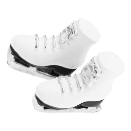 LRXIYODE 1 Paar Schlittschuhmodell Kleines Hausornament Puppenschuhe Schlittschuhe Für Puppendekor Mini Layout Requisiten Miniatur Schlittschuh Dekoratives Miniaturmodell von LRXIYODE