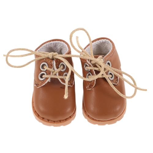 LRXIYODE 1 Paar Vintage Puppenschuhe aus Kunstleder für Große Puppen Dekorative Mini Schuhe für Puppenhäuser und Kostüme für Miniatur Dekorationen und Ausflüge LRXIYODE 1 Paar Vintage Puppenschuhe aus Kunstleder für Große Puppen Dekorative Mini Schuhe für Puppenhäuser und Kostüme für Miniatur Dekorationen und Ausflüge von LRXIYODE