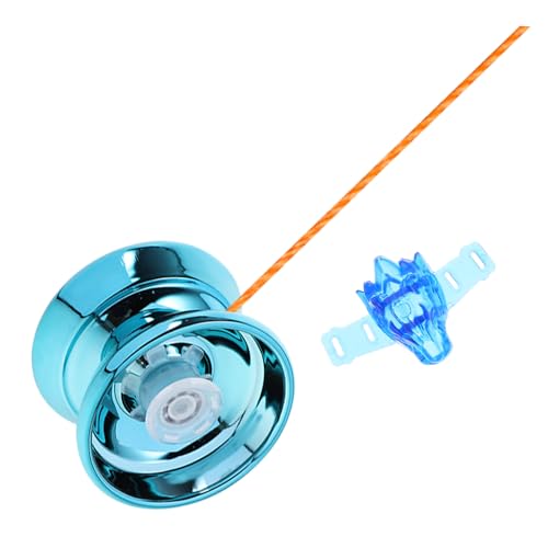LRXIYODE 1 Satz Alloy Yo Yo für Anfänger Reaktionsfreudige und Tragbare Yoyo Bälle Blau für Partybedarf Fördert Geschicklichkeit und Zusammenarbeit von LRXIYODE