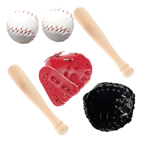 LRXIYODE 1 Satz Baseball-Modell Baseballhandschuh Solider Baseballschläger Mini-baseballschläger- DIY-versorgung Kleines Hauszubehör Puppenhaus-Baseball-Set Puppenhausdekor Hölzern LRXIYODE 1 Satz Baseball-Modell Baseballhandschuh Solider Baseballschläger Mini-baseballschläger- DIY-versorgung Kleines Hauszubehör Puppenhaus-Baseball-Set Puppenhausdekor Hölzern von LRXIYODE