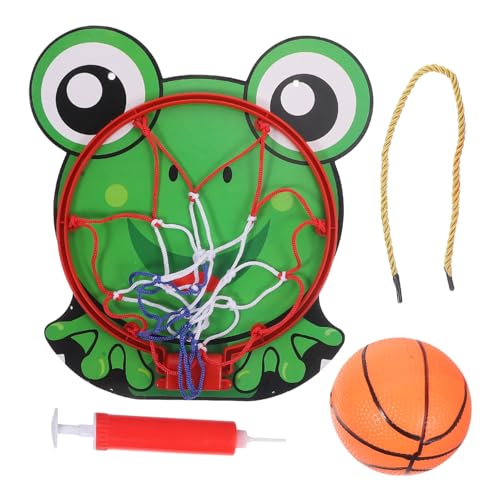 LRXIYODE 1 Satz Basketballbrett Cartoon Wandmontiertes Basketballspielzeug Basketballspiel Hängendes Basketballgestell Indoor Basketballkorb Indoor Basketballgestell Kunststoffrahmen Grün von LRXIYODE