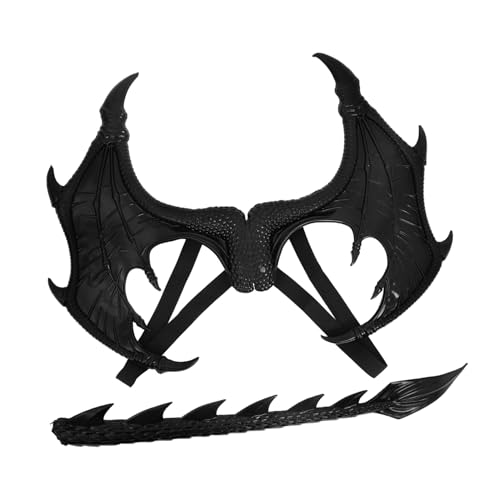 LRXIYODE 1 Satz Drachenkostüm für Teiliges Set mit Flügeln und für Halloween und Karneval Cosplay Zubehör für Unvergessliche Partymomente LRXIYODE 1 Satz Drachenkostüm für Teiliges Set mit Flügeln und für Halloween und Karneval Cosplay Zubehör für Unvergessliche Partymomente von LRXIYODE
