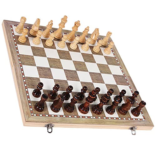 LRXIYODE 1 Satz Faltbares Schachbrett aus Holz Schachspiel Tragbares Schachset für Erwachsene für Strategisches und Freizeitgestaltung LRXIYODE 1 Satz Faltbares Schachbrett aus Holz Schachspiel Tragbares Schachset für Erwachsene für Strategisches und Freizeitgestaltung von LRXIYODE