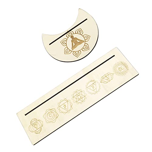 LRXIYODE 1 Satz Holz Tarotkartenständer Handgefertigter Kartenhalter im Monddesign und Rechteckig Dekorationsständer für Altar Zuhause Restaurant und Mehr Leicht Tragbar und Sicher für von LRXIYODE