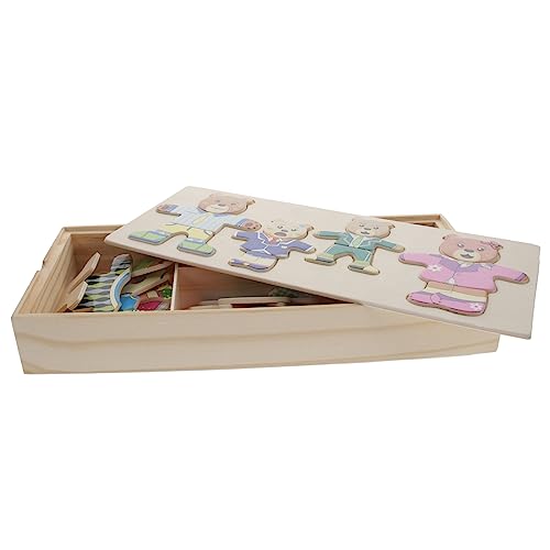 LRXIYODE 1 Satz Holzpuzzle Tierwechsel mit Bär Pädagogisches Holzspielzeug für Mädchen Fördert Kreativität und Hand Auge Koordination Lernspielzeug für Kleinkinder LRXIYODE 1 Satz Holzpuzzle Tierwechsel mit Bär Pädagogisches Holzspielzeug für Mädchen Fördert Kreativität und Hand Auge Koordination Lernspielzeug für Kleinkinder von LRXIYODE