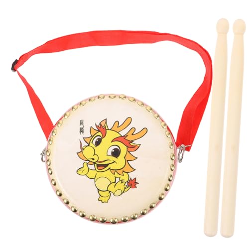 LRXIYODE 1 Satz Kindertrommelspielzeug Percussion-Musik- Party Jubelnde Requisiten Lernspielzeug Für Musikspielzeug Für Trommelspielzeug Für PVC Rot von LRXIYODE