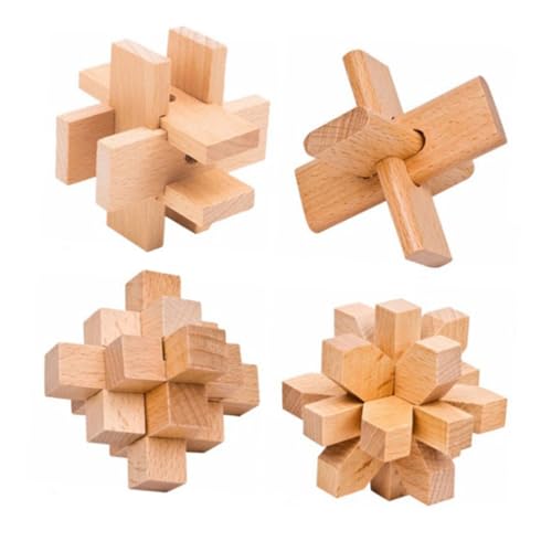 LRXIYODE 1 Satz Luban Lock Puzzle Set Teiliges Holzspielzeug für Erwachsene und Fördert Geschicklichkeit und Stressabbau Interaktives Spiel für DIY Partys und Familienaktivitäten LRXIYODE 1 Satz Luban Lock Puzzle Set Teiliges Holzspielzeug für Erwachsene und Fördert Geschicklichkeit und Stressabbau Interaktives Spiel für DIY Partys und Familienaktivitäten von LRXIYODE