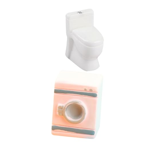 LRXIYODE 1 Satz Mikro-Landschaftswaschmaschine Mini Arbeiten Anlage Plüsch Träger kleine Waschmaschine Toilettenmodell gefälschte Toilette Zubehör für Puppenhäuser Harz Weiß LRXIYODE 1 Satz Mikro-Landschaftswaschmaschine Mini Arbeiten Anlage Plüsch Träger kleine Waschmaschine Toilettenmodell gefälschte Toilette Zubehör für Puppenhäuser Harz Weiß von LRXIYODE