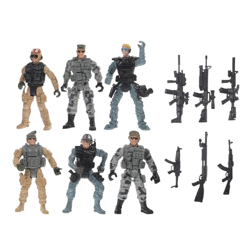LRXIYODE 1 Satz Mini Soldaten Modelle Figuren für Jungen Detailreiche Deko und Interaktive Eltern Spielzeuge Langlebig und Leicht für Kreative Szenen und Sammlungen von LRXIYODE
