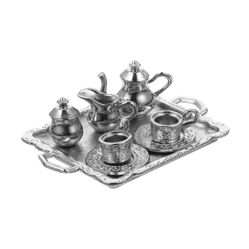 LRXIYODE 1 Satz Mini-teeset Miniatur-Dinge Mini-tassen Miniaturutensilien Rollenspielzubehör Puppenhaus Teetasse Puppenhaus Zubehör Mini Mini- Küche Rollenspiel Legierung Silver LRXIYODE 1 Satz Mini-teeset Miniatur-Dinge Mini-tassen Miniaturutensilien Rollenspielzubehör Puppenhaus Teetasse Puppenhaus Zubehör Mini Mini- Küche Rollenspiel Legierung Silver von LRXIYODE