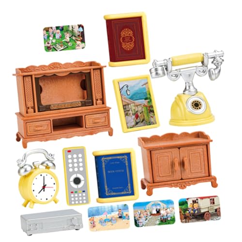 LRXIYODE 1 Satz Miniatur Klein Möbel Kinderspielzeugzimmerdekoration Schminkspiegel Für Minipuppen Zubehör Für Puppenhäuser Tiny House Liefert Mini-Fernseher Plastik Orange LRXIYODE 1 Satz Miniatur Klein Möbel Kinderspielzeugzimmerdekoration Schminkspiegel Für Minipuppen Zubehör Für Puppenhäuser Tiny House Liefert Mini-Fernseher Plastik Orange von LRXIYODE