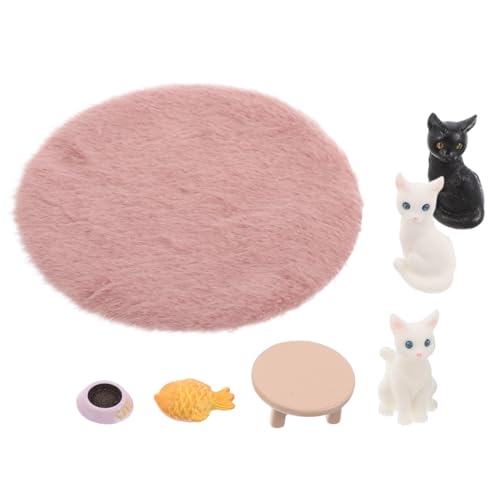 LRXIYODE 1 Satz Niedliche Mini Katzenfiguren Set aus Plüsch Teiliges Puppenhaus Zubehör Realistische Deko für Miniaturhäuser Vielseitige Ornamente für Fotografie und Heimdekoration LRXIYODE 1 Satz Niedliche Mini Katzenfiguren Set aus Plüsch Teiliges Puppenhaus Zubehör Realistische Deko für Miniaturhäuser Vielseitige Ornamente für Fotografie und Heimdekoration von LRXIYODE