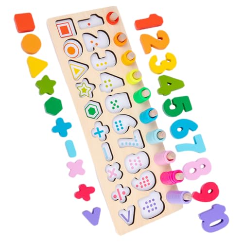 LRXIYODE 1 Satz Pädagogisches Holzpuzzle für Kleinkinder Zahlen und Formen Lernspielzeug Kognitiven Fähigkeiten Farberkennung LRXIYODE 1 Satz Pädagogisches Holzpuzzle für Kleinkinder Zahlen und Formen Lernspielzeug Kognitiven Fähigkeiten Farberkennung von LRXIYODE