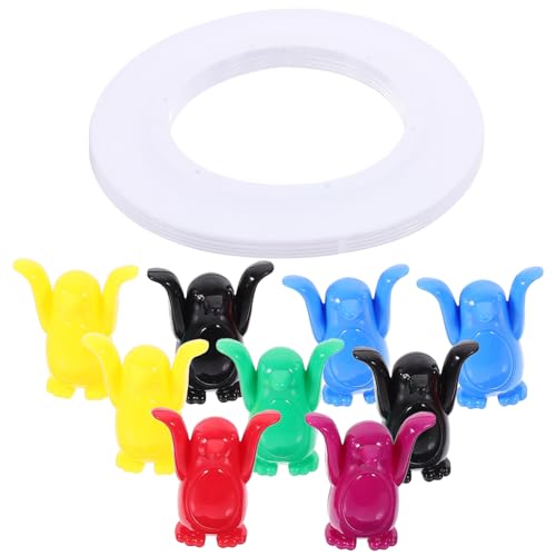 LRXIYODE 1 Satz Penguin Tower Lernspielzeug für Balance Spiel aus Natürlichen Materialien Fördert Hand Auge Koordination und Konzentration für Familien und Gemeinschaftsspiele von LRXIYODE
