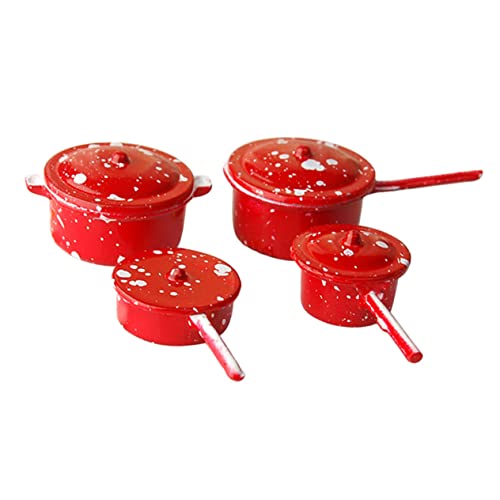 LRXIYODE 1 Satz Puppenhaus Emaille Topf Miniaturpfannen Kochen Puppenhaus Topf Klein Mini-kochtopf Winzig Mini-möbelspielzeug Puppenhaus Suppentopf Kind Mini- -miniaturtöpfe Metall Rot LRXIYODE 1 Satz Puppenhaus Emaille Topf Miniaturpfannen Kochen Puppenhaus Topf Klein Mini-kochtopf Winzig Mini-möbelspielzeug Puppenhaus Suppentopf Kind Mini- -miniaturtöpfe Metall Rot von LRXIYODE